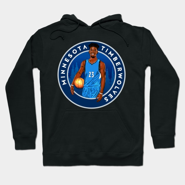 Jimmy Butler Minnesota Timberwolves Artwork Hoodie by hesxjohnpaul